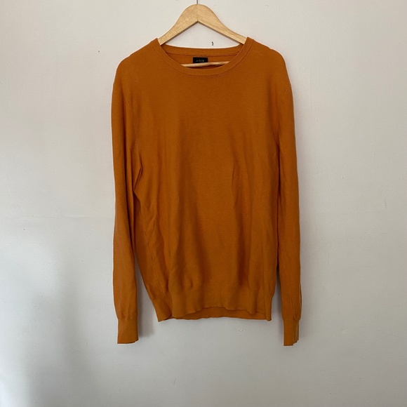 **$5 SALE** J.Crew Cotton Crewneck Oversized Sweater in Garter Stitch - Picture 1 of 3